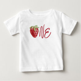 Camiseta primeiro aniversario Summer Strawberry Berry Sweet