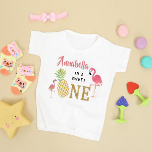 Camiseta Primeiro aniversario Tropical Summer Beach Luau Gi