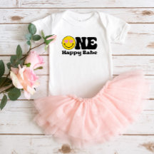 Camiseta Primeiro Aniversário Um Bebê Feliz