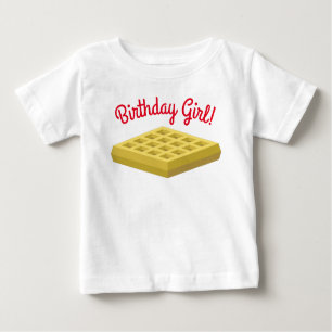 Camiseta Primeiro aniversario Waffle Cute Breakfast Brunch