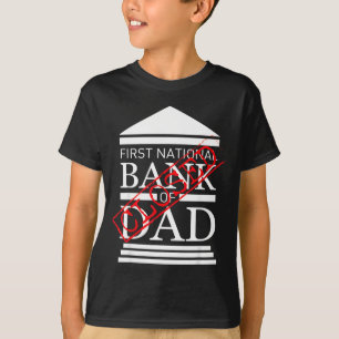 Camiseta Primeiro banco nacional do papai fechou pai engraç