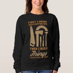Camiseta Primeiro Bebo Café E Depois Construo Coisas