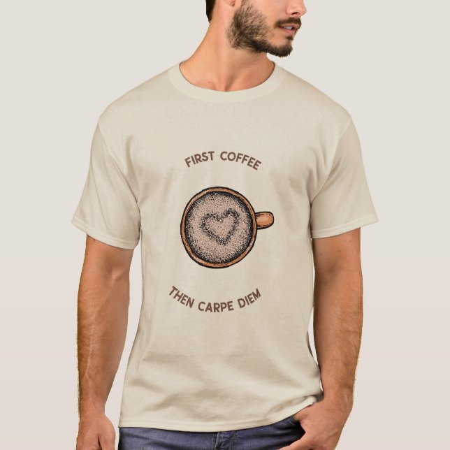 Camiseta Primeiro Café (Frente)