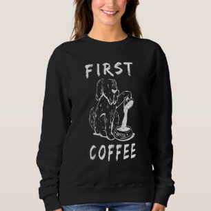 Camiseta Primeiro Café Detesto Manhãs Gelo Fino Mão Fofo Dr