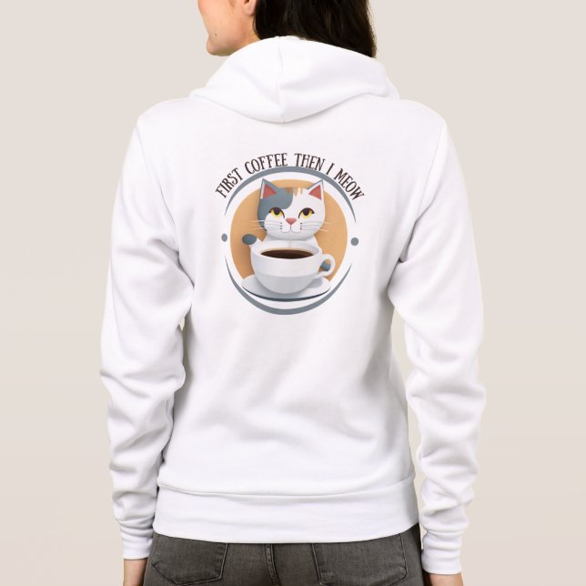 Camiseta Primeiro Café E Depois Eu Meto Gato Gato Gato (Verso)