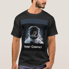 Camiseta Primeiro Contato com o Astronauta e a Alienígena