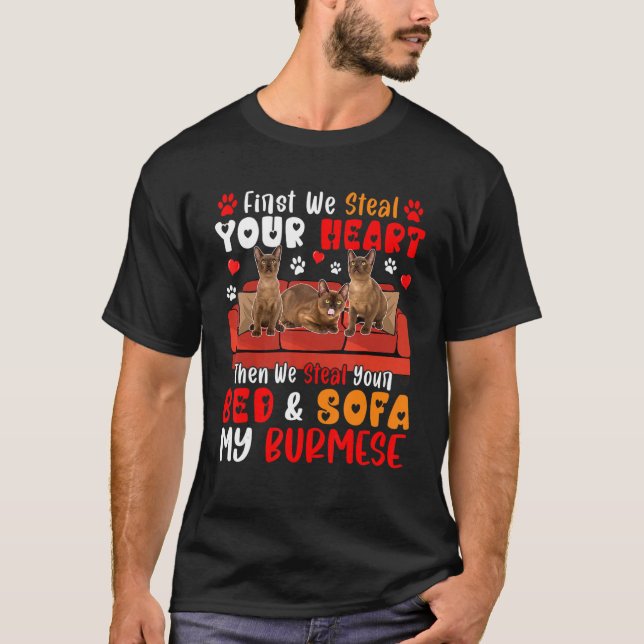 Camiseta Primeiro Coração Corajoso Roubado Depois Cama E So (Frente)