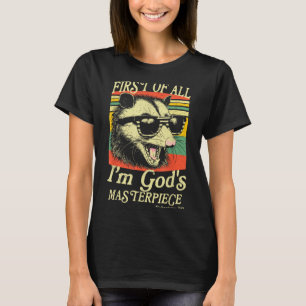 Camiseta Primeiro De Tudo Eu Sou O Guaxinim Mestre Obra De