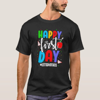 Camiseta Primeiro Dia Crianças Professor Volta às Aulas Pro