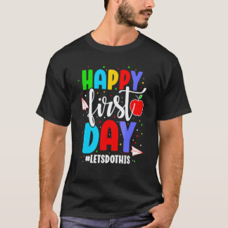 Camiseta Primeiro Dia Crianças Professor Volta às Aulas Pro