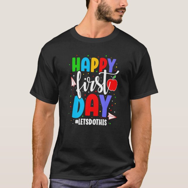 Camiseta Primeiro Dia Crianças Professores De Volta À Escol (Frente)