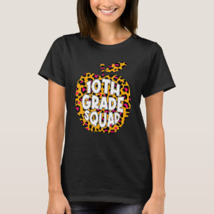 Camiseta Primeiro Dia da Escola 10º Grau Esquadrão Leopardo