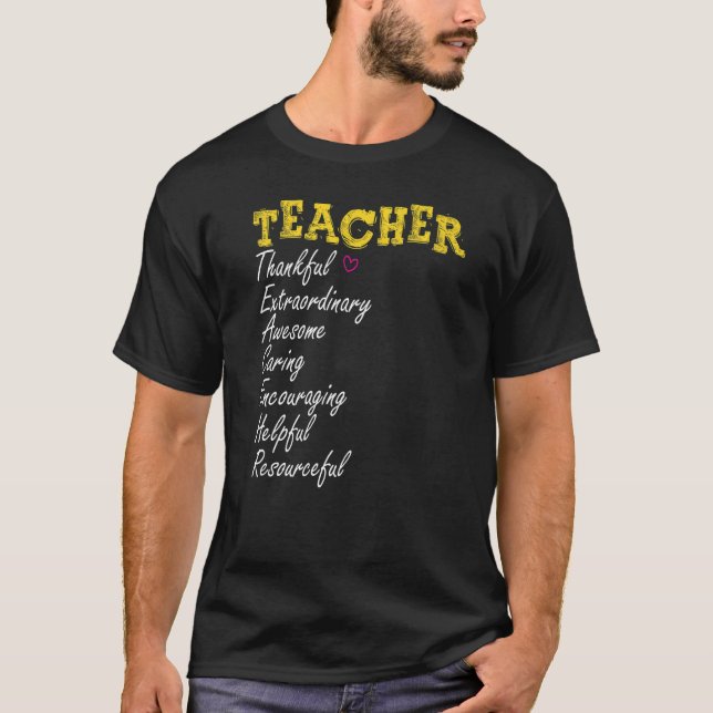Camiseta Primeiro Dia Da Escola De Volta À Escola Professor (Frente)