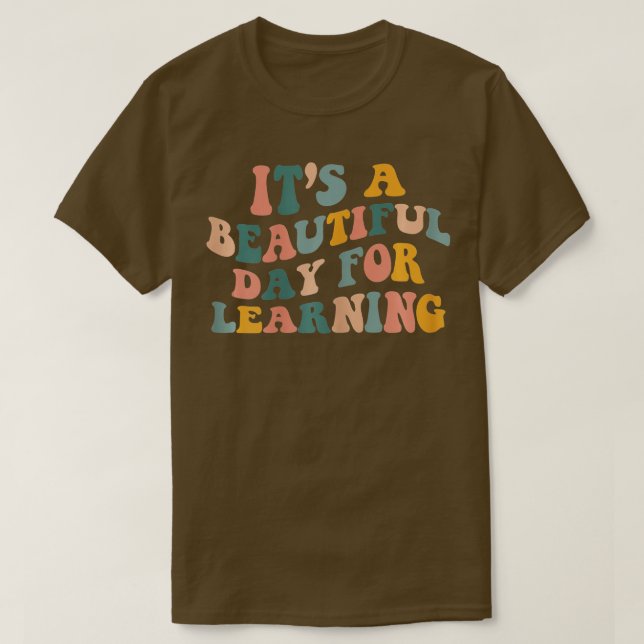 Camiseta Primeiro Dia da Escola É Um Belo Dia Para Aprender (Frente do Design)