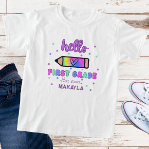 Camiseta Primeiro Dia da Escola Personalizada do Primeiro G