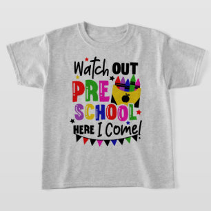 Camiseta Primeiro Dia da Pré-Escola Atenção