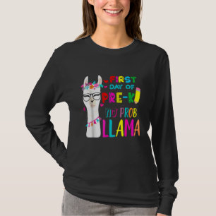 Camiseta Primeiro Dia Da Professora Pré K Sem Problema Llam