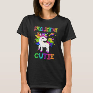 Camiseta Primeiro Dia Da Secretária Da Escola Cutie Girls U