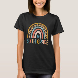 Camiseta Primeiro Dia Da Sexta Série Professor Arco-íris Cr