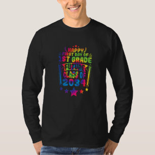 Camiseta Primeiro Dia Da Turma Da 1ª Série De 2034 De Volta