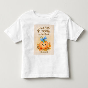 Camiseta Primeiro Dia de Ação de Graças do Menino com Abóbo