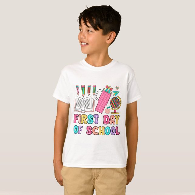 Camiseta Primeiro Dia de Aula (Frente Completa)