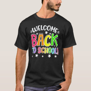 Camiseta Primeiro Dia De Aula Bem-Vindo Professor De Volta