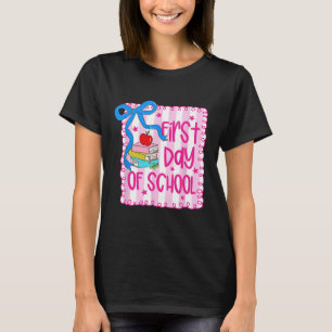 Camiseta Primeiro Dia De Aula Coquette Menina Lápis De Volt