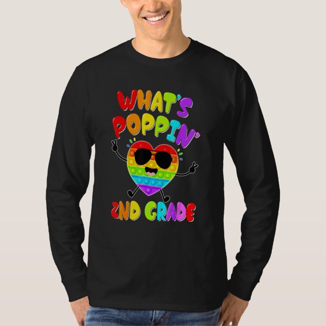 Camiseta Primeiro Dia De Aula Da 2ª Série Pop It Push It Fi (Frente)