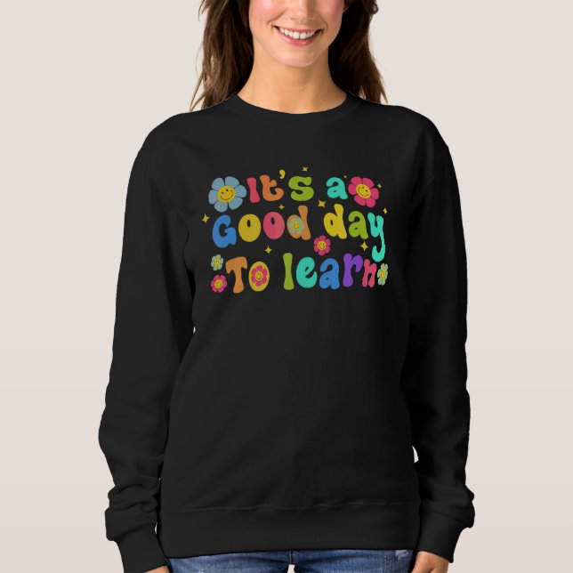 Camiseta Primeiro Dia De Aula É Um Bom Dia Para Aprender En (Frente)