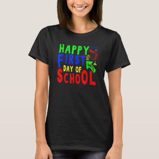 Camiseta Primeiro Dia De Aula Para Professores E Alunos De 