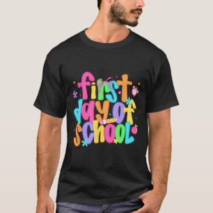 Camiseta Primeiro Dia De Aula Professores Aluno De Volta À 