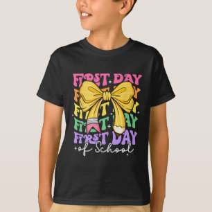 Camiseta Primeiro Dia De Aula Professores Lápis Arco De Vol
