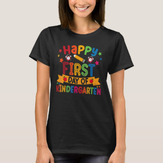 Camiseta Primeiro Dia De Diversão No Jardim De Infância Par
