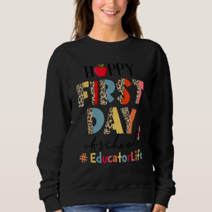 Camiseta Primeiro Dia De Educação A Vida Leopardo De Volta 