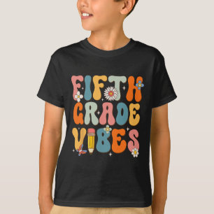 Camiseta Primeiro dia de escola, 5º ano, volta para Scho