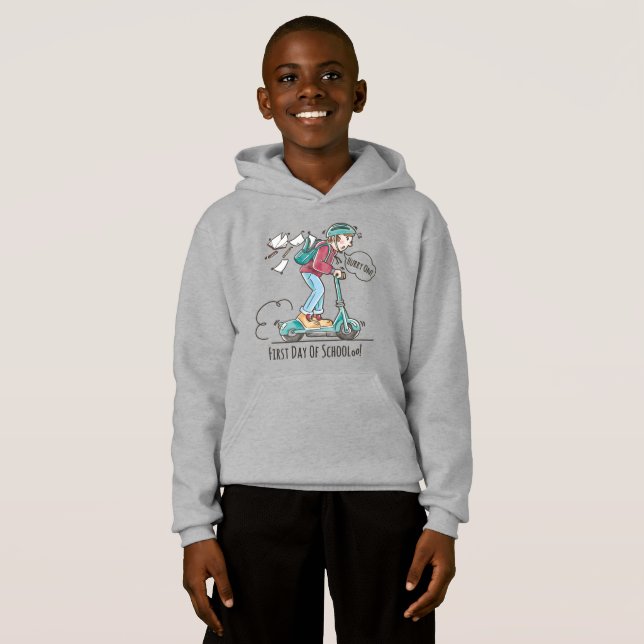 Camiseta Primeiro dia de escola | Crianças (Frente Completa)