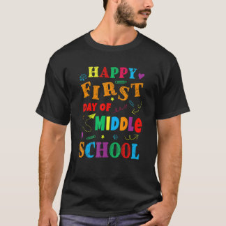 Camiseta Primeiro Dia De Escola Secundária De Volta à Escol