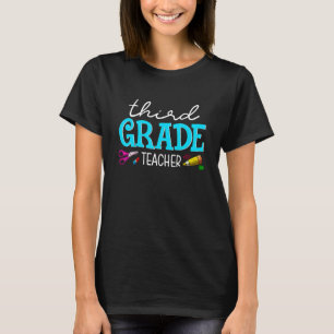 Camiseta Primeiro Dia De Escola Terceira Série Professor Vo