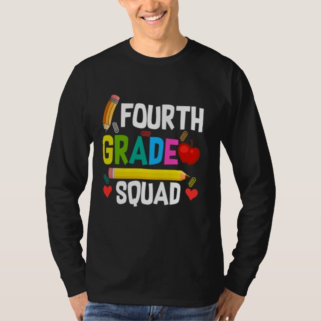 Camiseta Primeiro Dia De Estudante De Quarto Grau (Frente)
