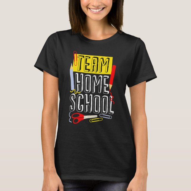 Camiseta Primeiro Dia De Estudo De Professores Da Escola Em (Frente)