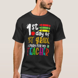Camiseta Primeiro Dia De Oração Para O Meu Professor De Vol