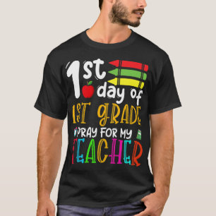 Camiseta Primeiro Dia De Oração Para O Meu Professor De Vol