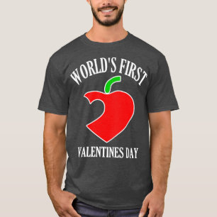Camiseta Primeiro Dia de os namorados do mundo engraçado