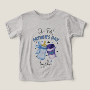 Camiseta Primeiro Dia de os pais Junto com o equipamento de