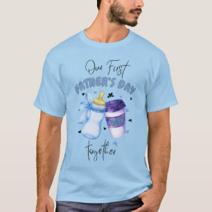 Camiseta Primeiro Dia de os pais Junto com o equipamento de