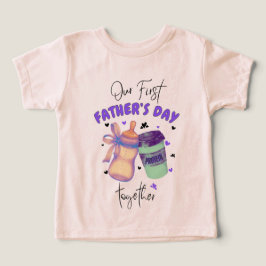 Camiseta Primeiro Dia de os pais Junto com o equipamento/Ro