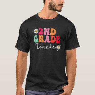 Camiseta Primeiro Dia De Professora Da Classe segundo Retro