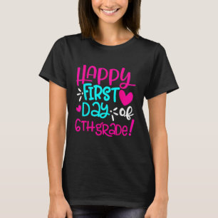 Camiseta Primeiro Dia de Professores do Sexto Grau Bem-Vind