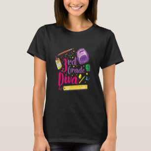 Camiseta Primeiro Dia de Roupas De Meninas Escolares